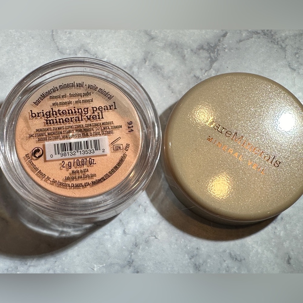 New Sealed bareMinerals Brightening Pearl Mineral Veil Loose Minerals  2g/.07 oz